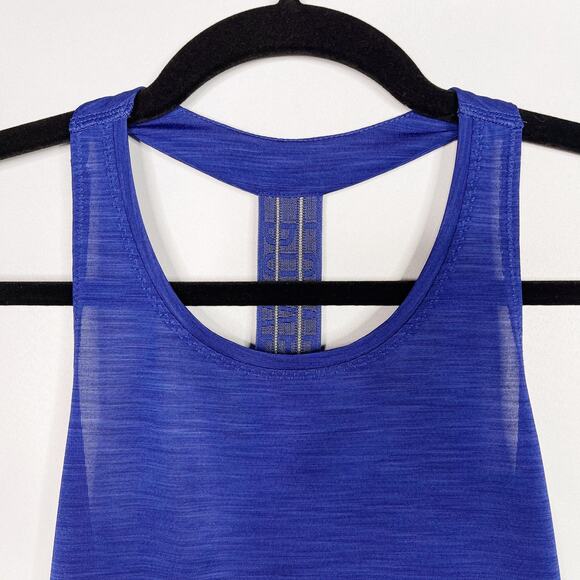Athleta XSmall XS Incline Tank Top Racerback Power Of She Blue Spacedye Scoop - Picture 5 of 12